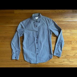 3 for $45: Club Monaco Blue Stripe Long Sleeve Shirt